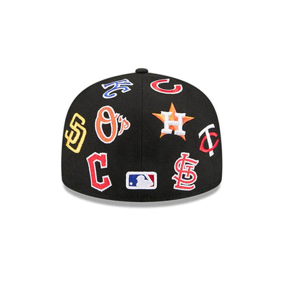 Pictured is this MLB All Over 59FIFTY Fitted cap in black. 9
