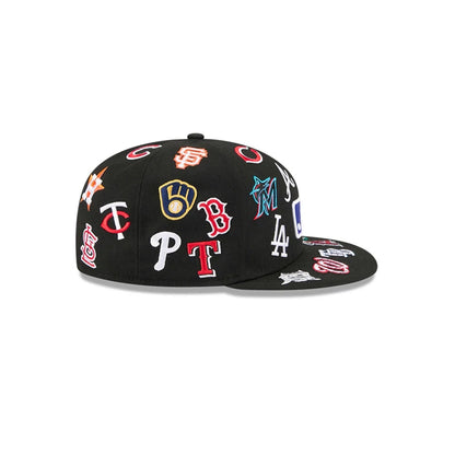 Pictured is this MLB All Over 59FIFTY Fitted cap in black. 7