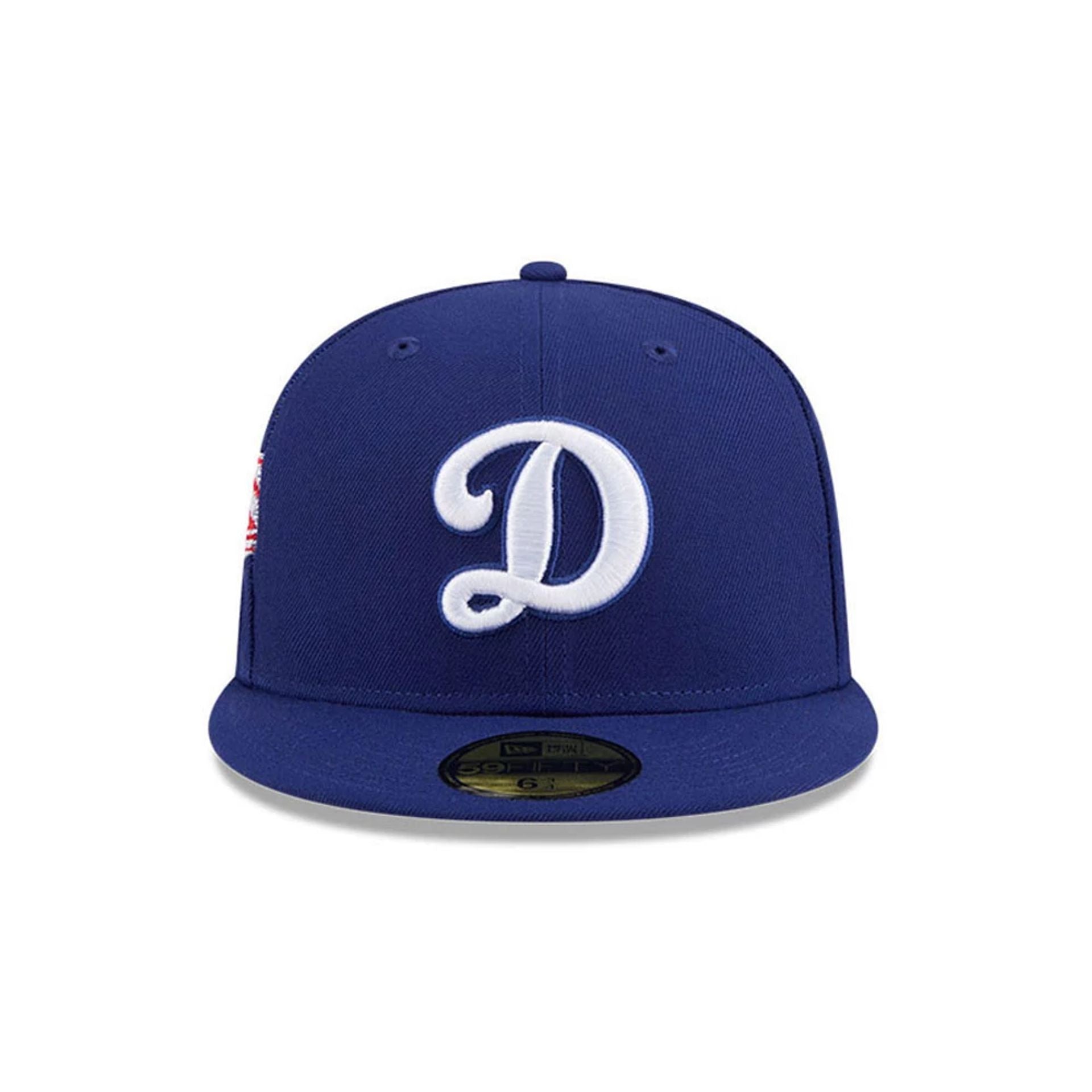 Pictured is this MLB Hidden Hit LA Dodgers 59FIFTY Fitted cap in dark blue. 3
