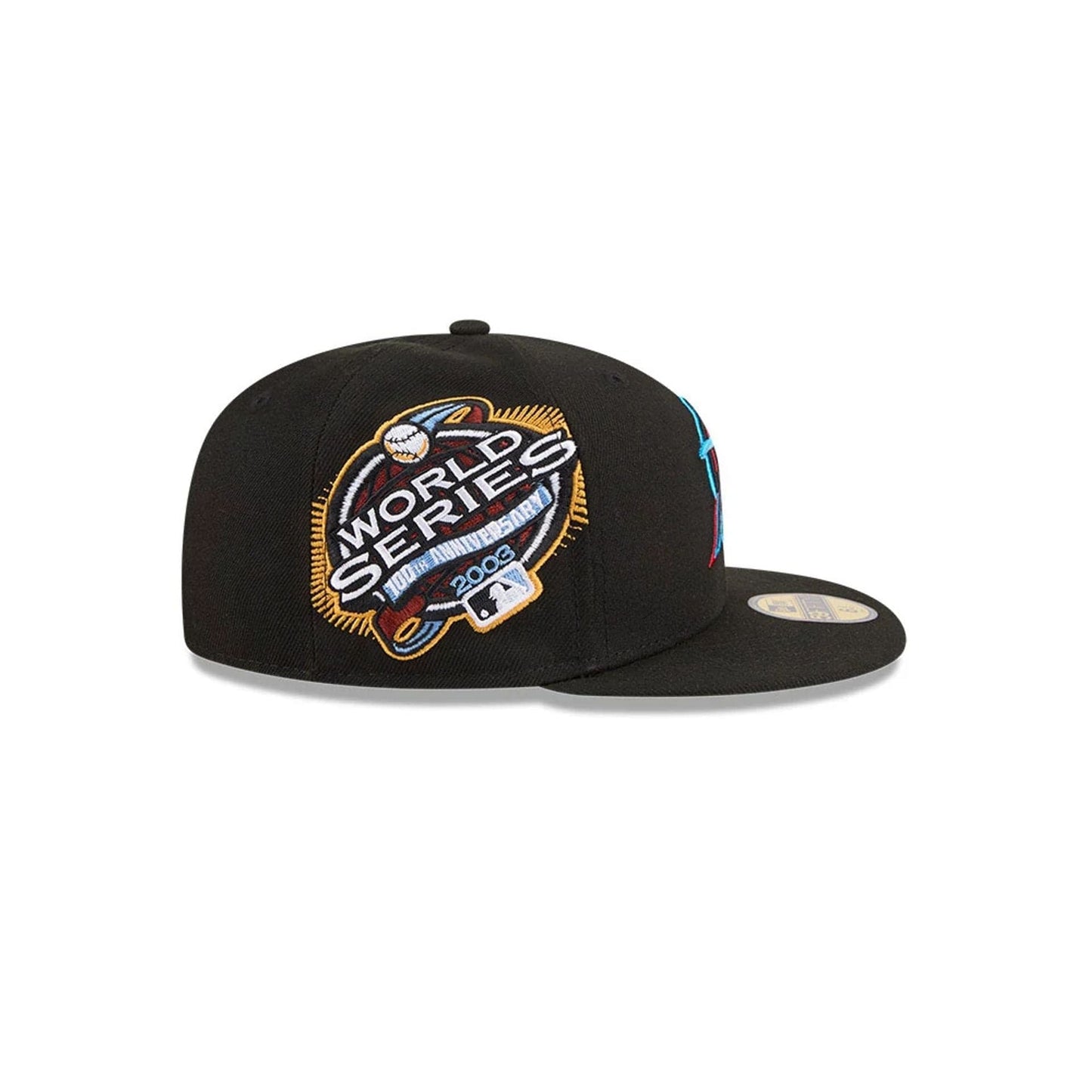 Pictured is this MLB Hidden Hit Miami Marlins 59FIFTY Fitted cap in black. 5