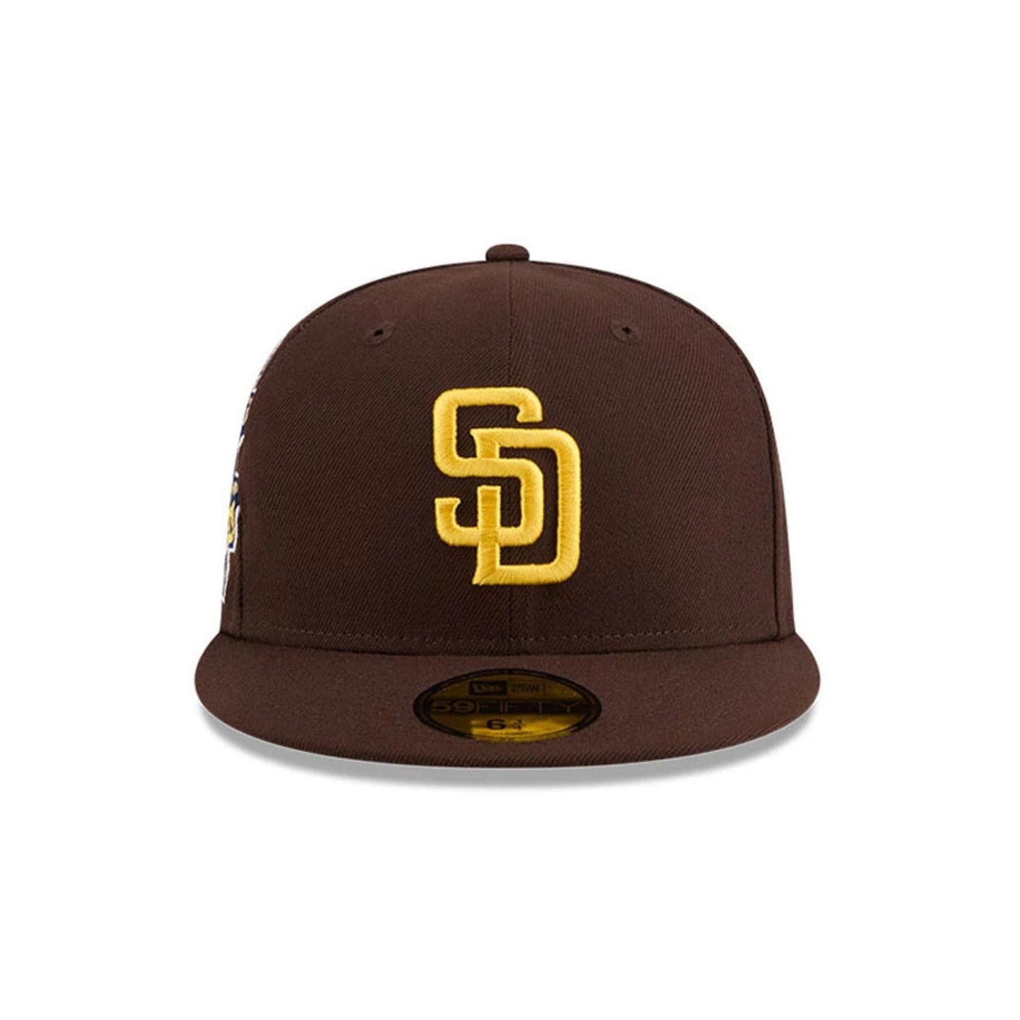 Pictured is this MLB Hidden Hit San Diego Padres 59FIFTY Fitted cap in dark brown. 3