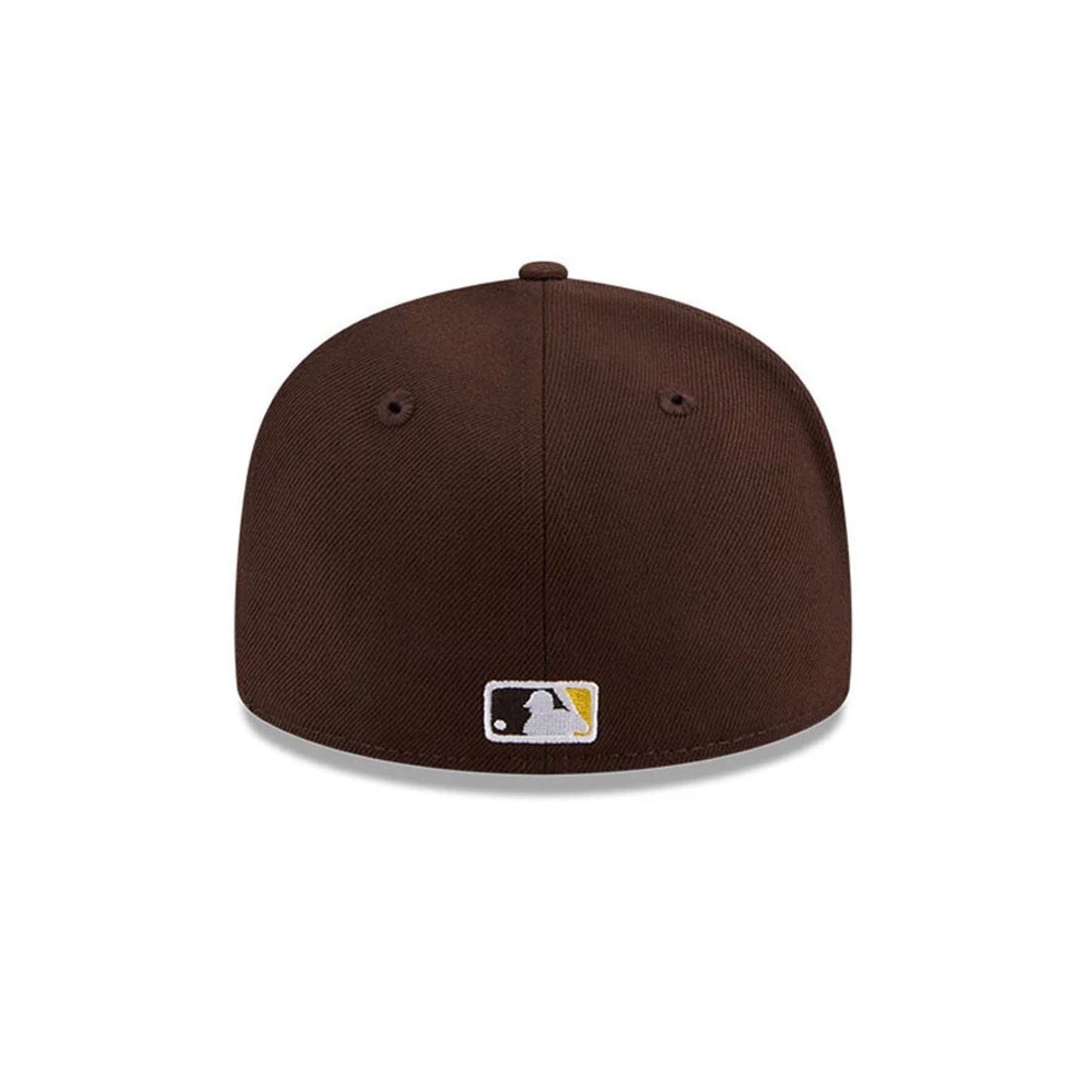 Pictured is this MLB Hidden Hit San Diego Padres 59FIFTY Fitted cap in dark brown. 7