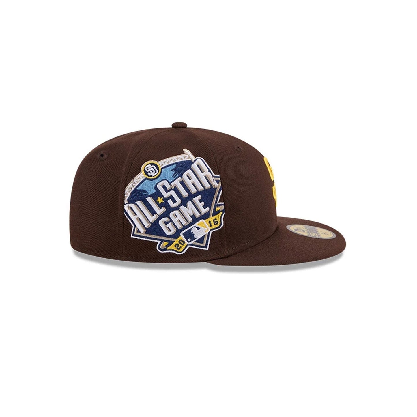 Pictured is this MLB Hidden Hit San Diego Padres 59FIFTY Fitted cap in dark brown. 5