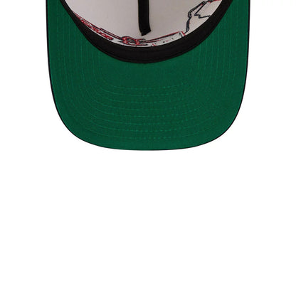 Pictured is this MLB Classic Boston Red Sox 9FIFTY A-Frame Snapback cap in Cream. 2