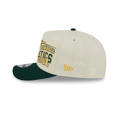 Pictured is this MLB Classic Athletics 9FIFTY A-Frame Snapback cap in White. 5