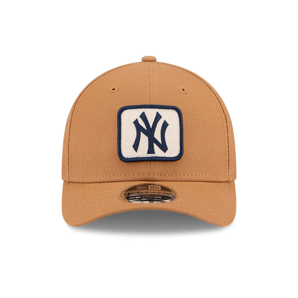 Pictured is this MLB Team Choice New York Yankees 9FORTY M-Crown cap in beige. 4