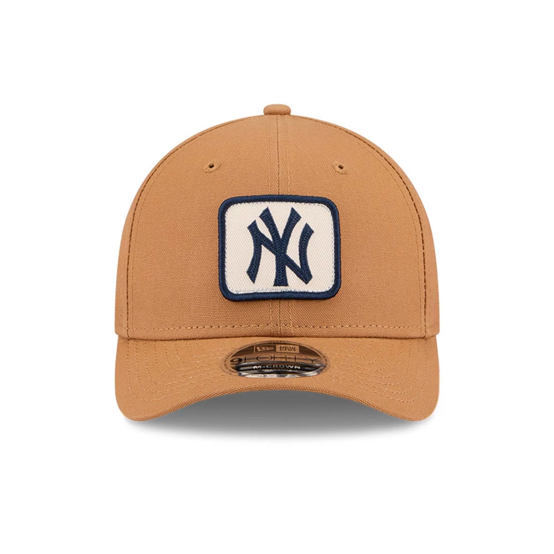 Pictured is this MLB Team Choice New York Yankees 9FORTY M-Crown cap in beige. 4