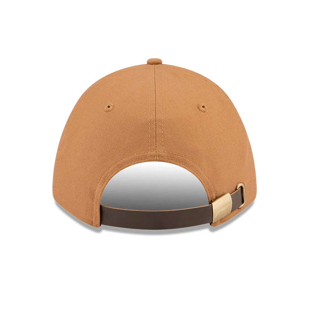 Pictured is this MLB Team Choice New York Yankees 9FORTY M-Crown cap in beige. 2