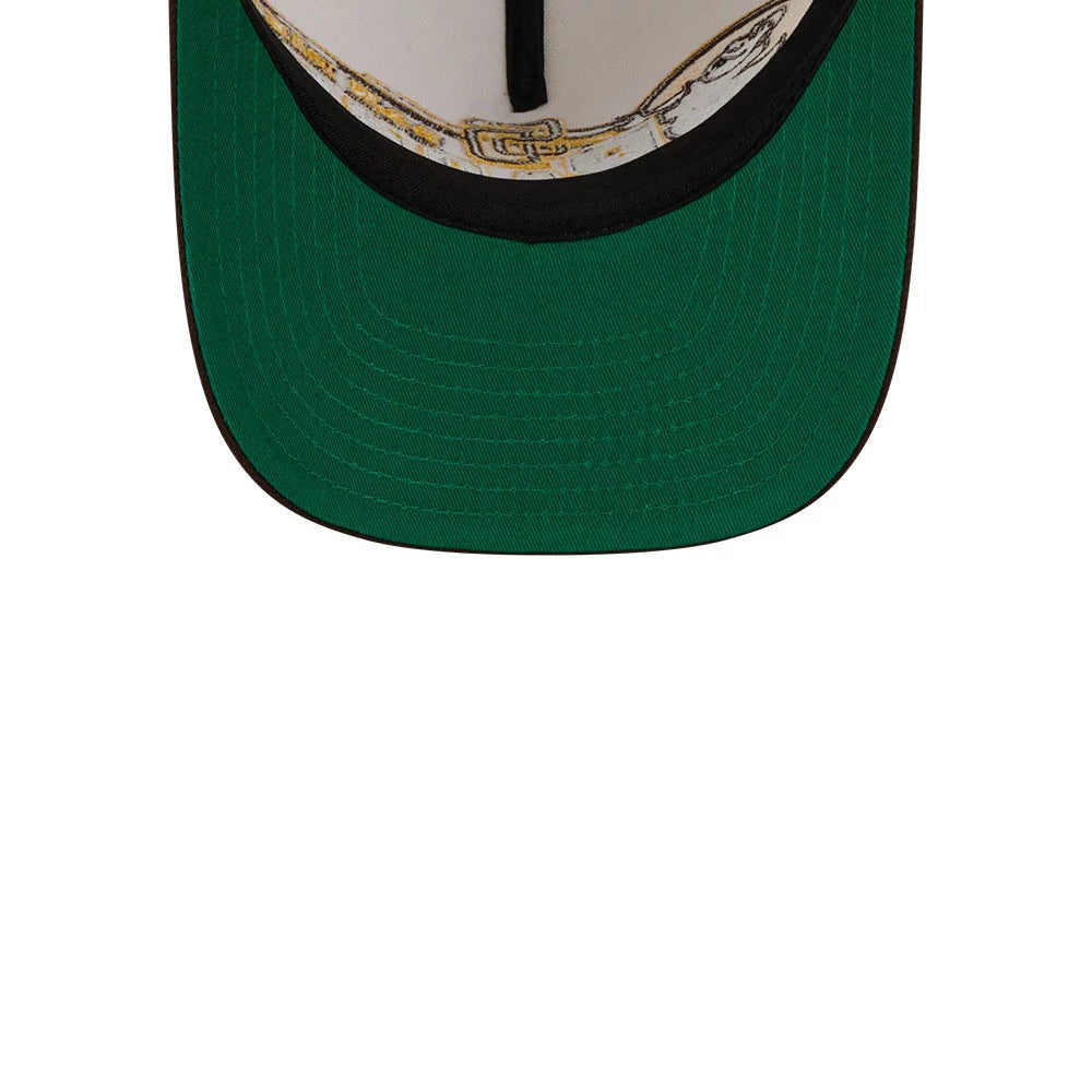 Pictured is this MLB Classic San Diego Padres 9FIFTY A-Frame Snapback cap in White. 2