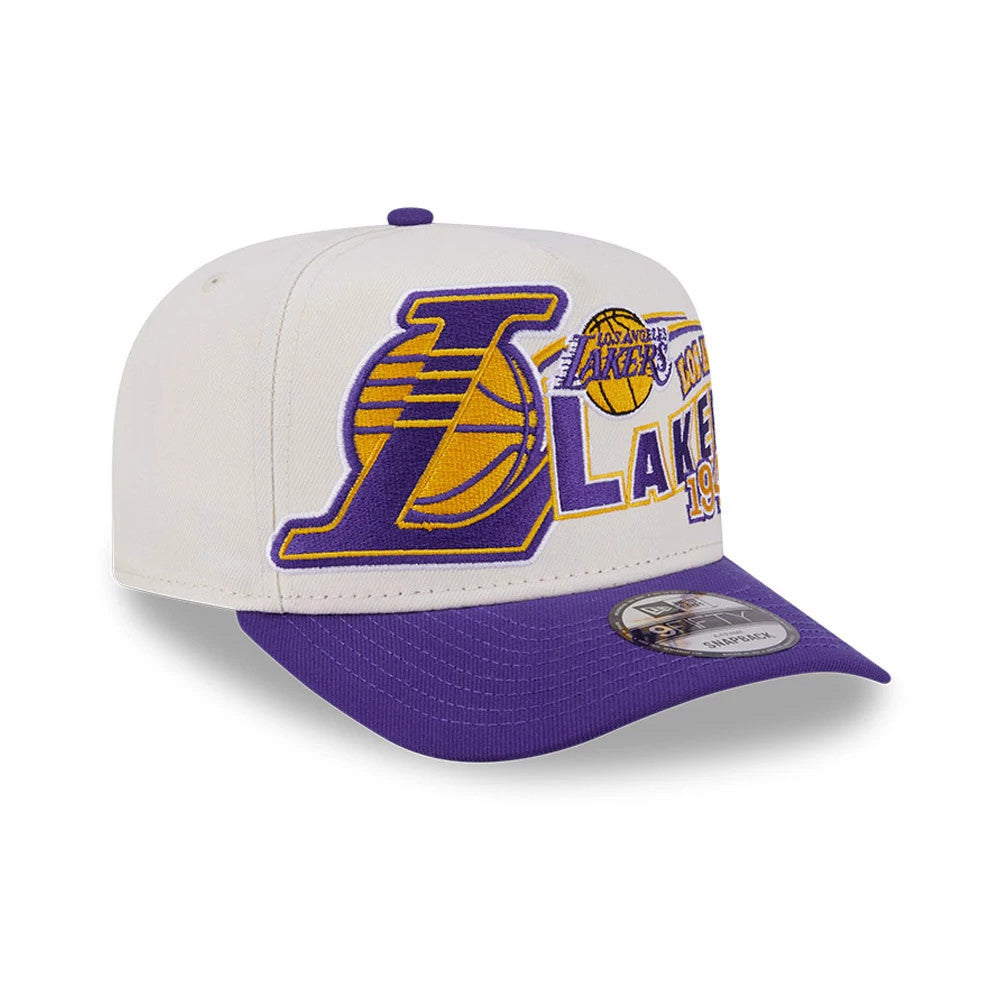 NBA Classic LA Lakers White 9FIFTY A-Frame Snapback Cap | NEC EU