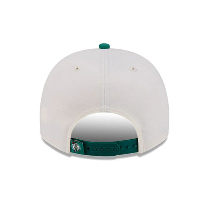 Pictured is this NBA Classic Boston Celtics 9FIFTY A-Frame Snapback cap in White. 7