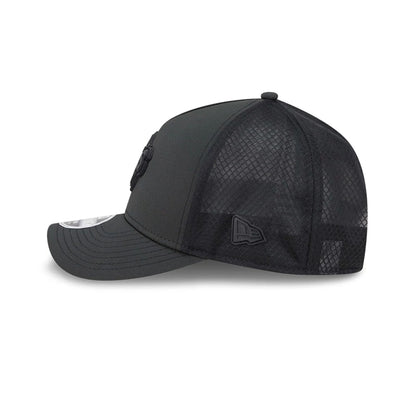 Pictured is this MLB Badged Athletics 9FORTY M-Crown A-Frame Trucker cap in black. 5