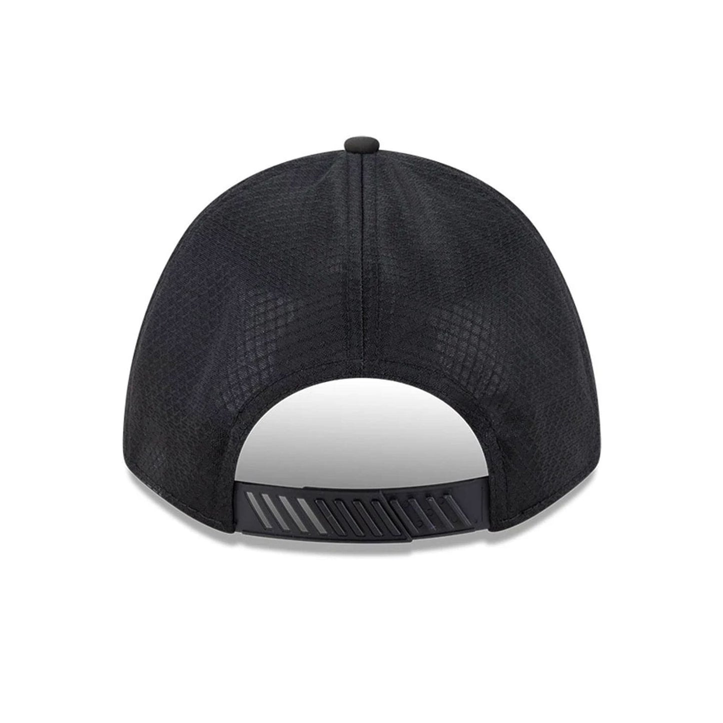 Pictured is this MLB Badged Athletics 9FORTY M-Crown A-Frame Trucker cap in black. 2