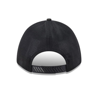 Pictured is this MLB Badged Chicago White Sox 9FORTY M-Crown A-Frame Trucker cap in black. 2
