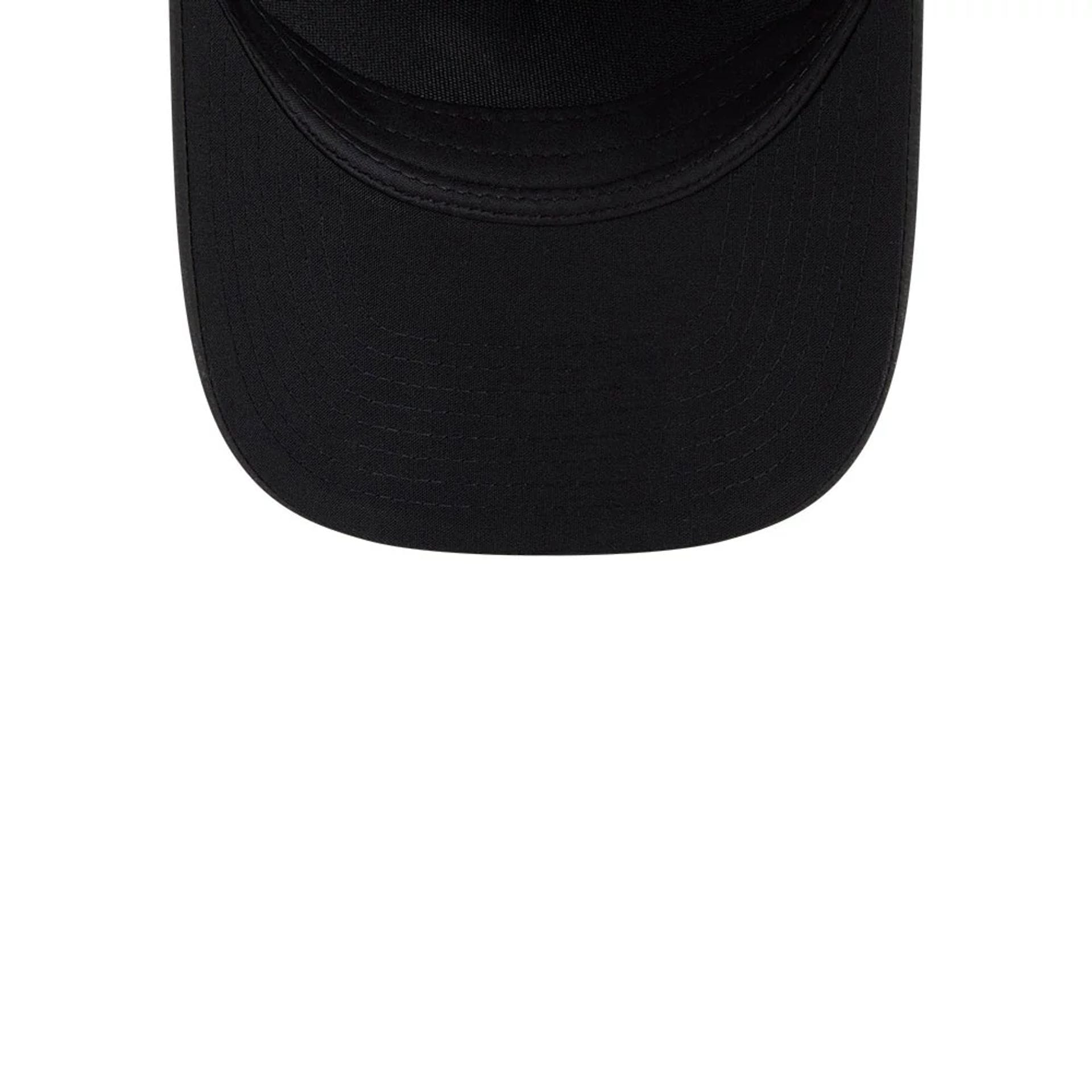 Pictured is this MLB Badged Chicago White Sox 9FORTY M-Crown A-Frame Trucker cap in black. 7