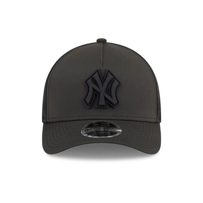 Pictured is this MLB Badged New York Yankees 9FORTY M-Crown A-Frame Trucker cap in black. 3