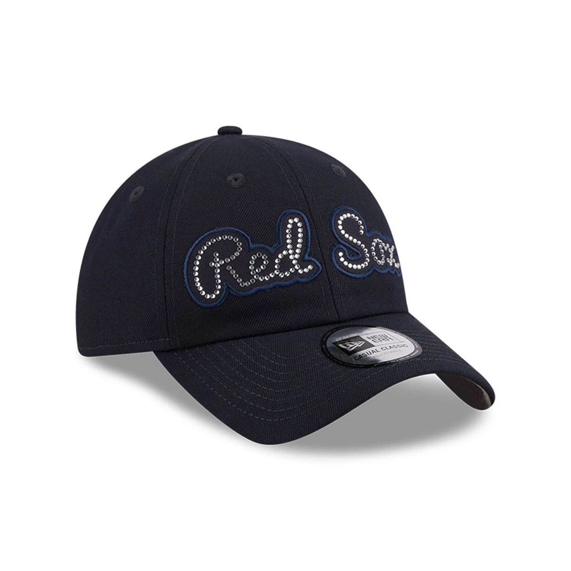 Pictured is this MLB Rhinestone Boston Red Sox Casual Classic cap in navy. 4