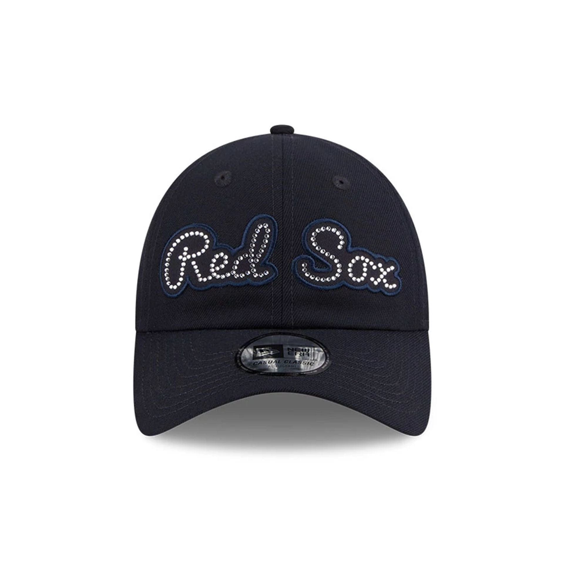 Pictured is this MLB Rhinestone Boston Red Sox Casual Classic cap in navy. 3