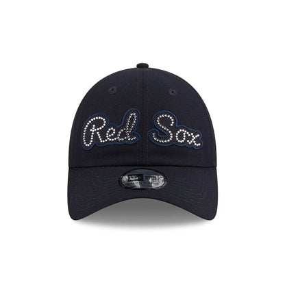 Pictured is this MLB Rhinestone Boston Red Sox Casual Classic cap in navy. 3