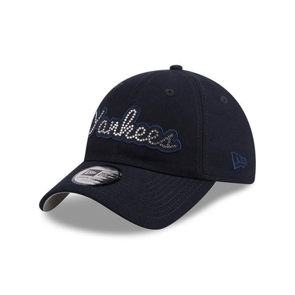 Pictured is this MLB Rhinestone New York Yankees Casual Classic cap in navy. 1