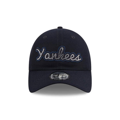 Pictured is this MLB Rhinestone New York Yankees Casual Classic cap in navy. 3
