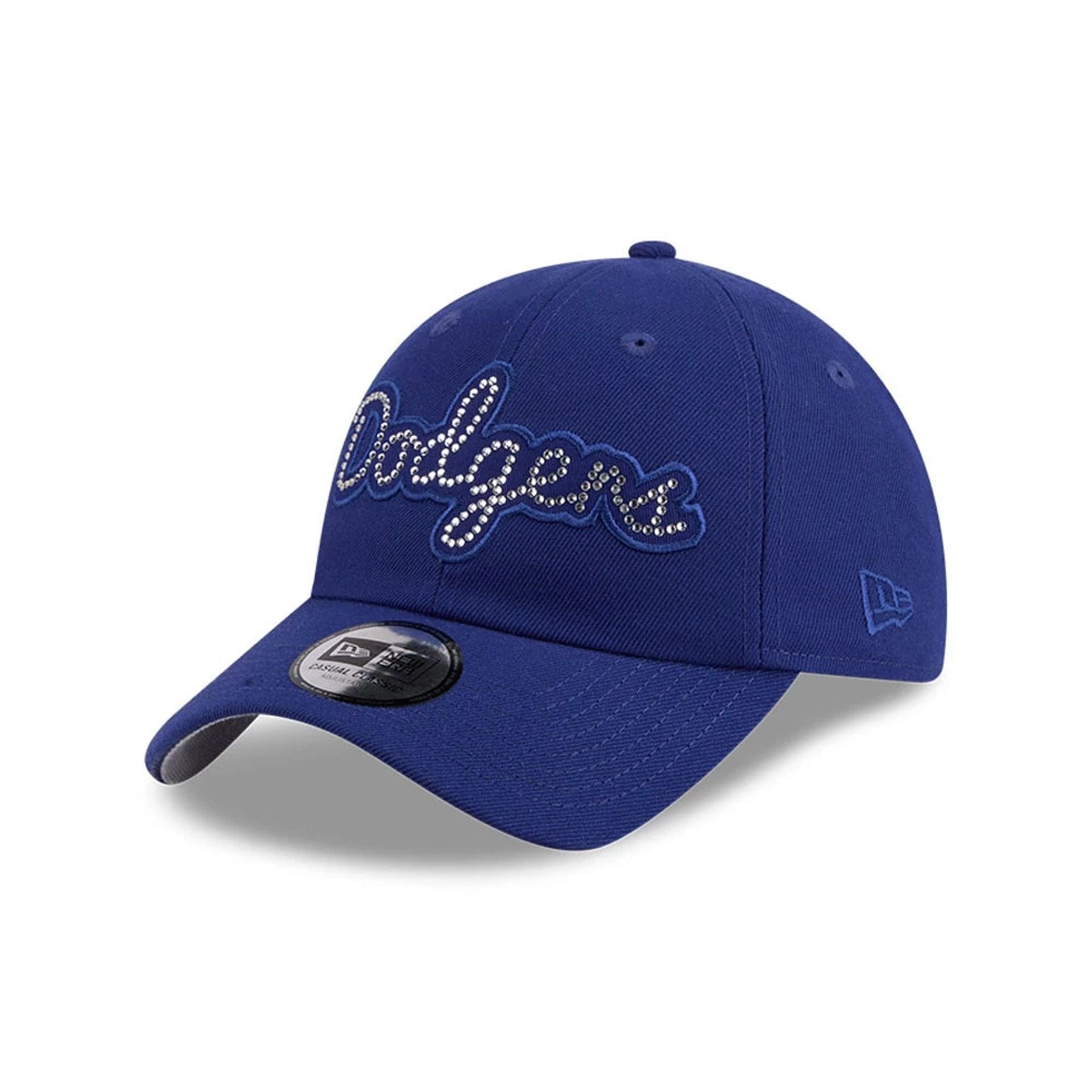 Pictured is this MLB Rhinestone LA Dodgers Casual Classic cap in dark blue. 1