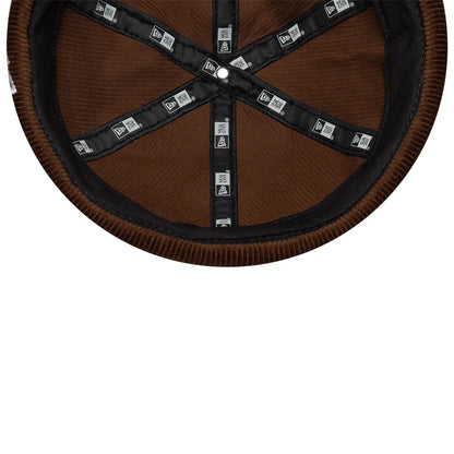 Pictured in this New Era Cord Dark Brown Docker Hat 4