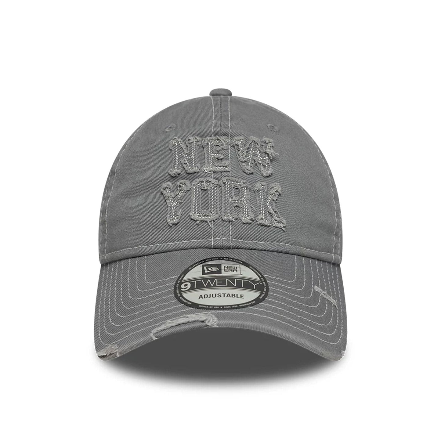 This is a  New Era New York Washed Grey 9TWENTY Adjustable Cap 2