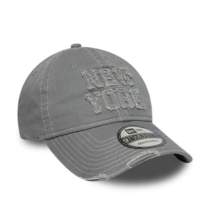 This is a  New Era New York Washed Grey 9TWENTY Adjustable Cap 3