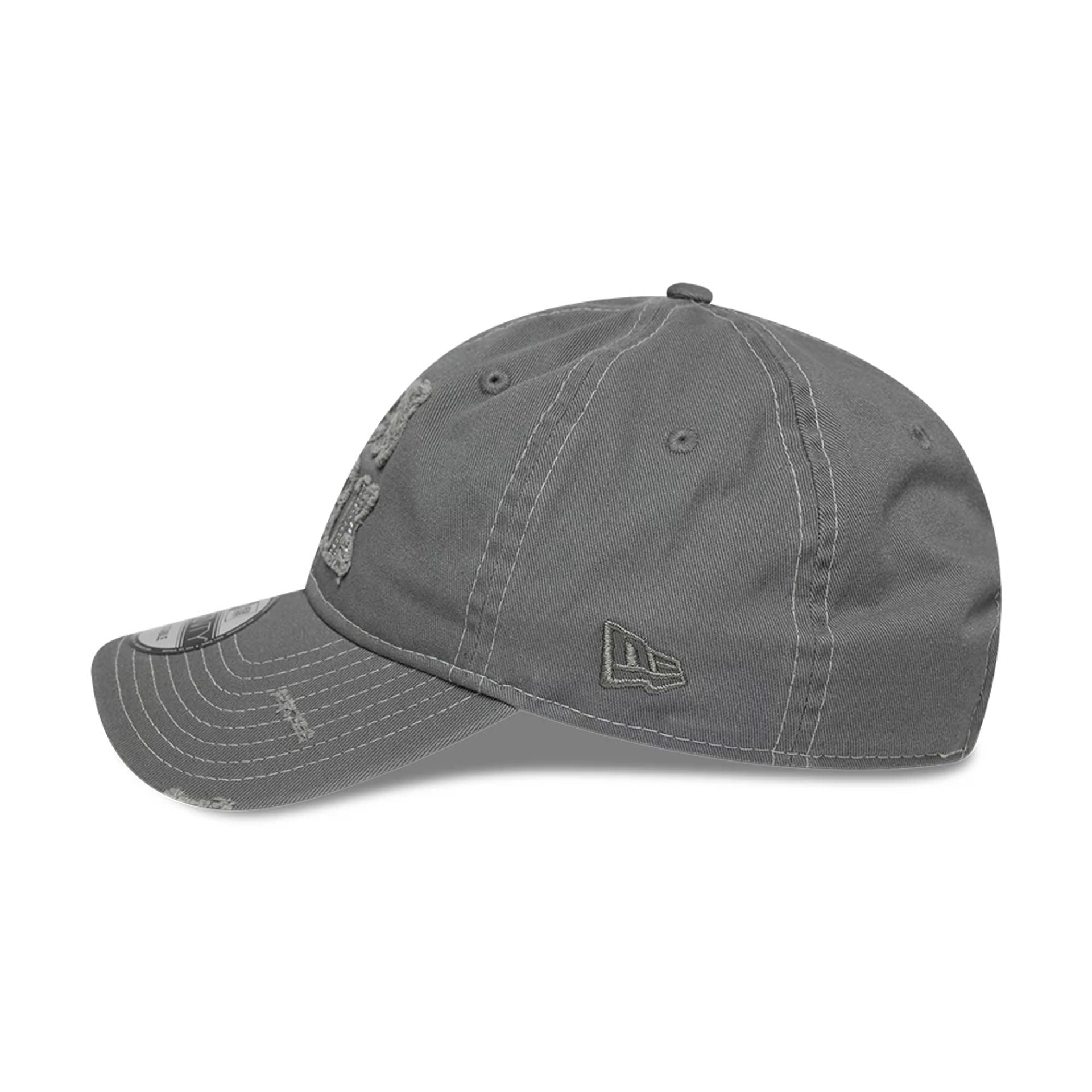 This is a  New Era New York Washed Grey 9TWENTY Adjustable Cap 6