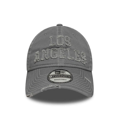 This is a  New Era Los Angeles Washed Grey 9TWENTY Adjustable Cap 2