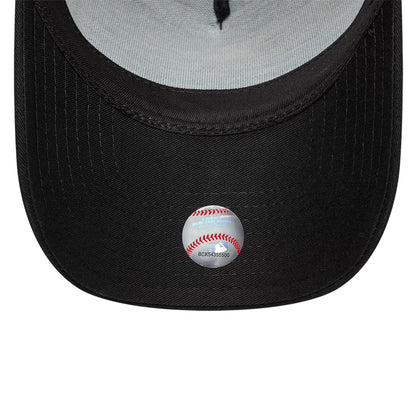 This is a Chicago White Sox MLB Bats Black 9FORTY E-Frame Adjustable Cap 7