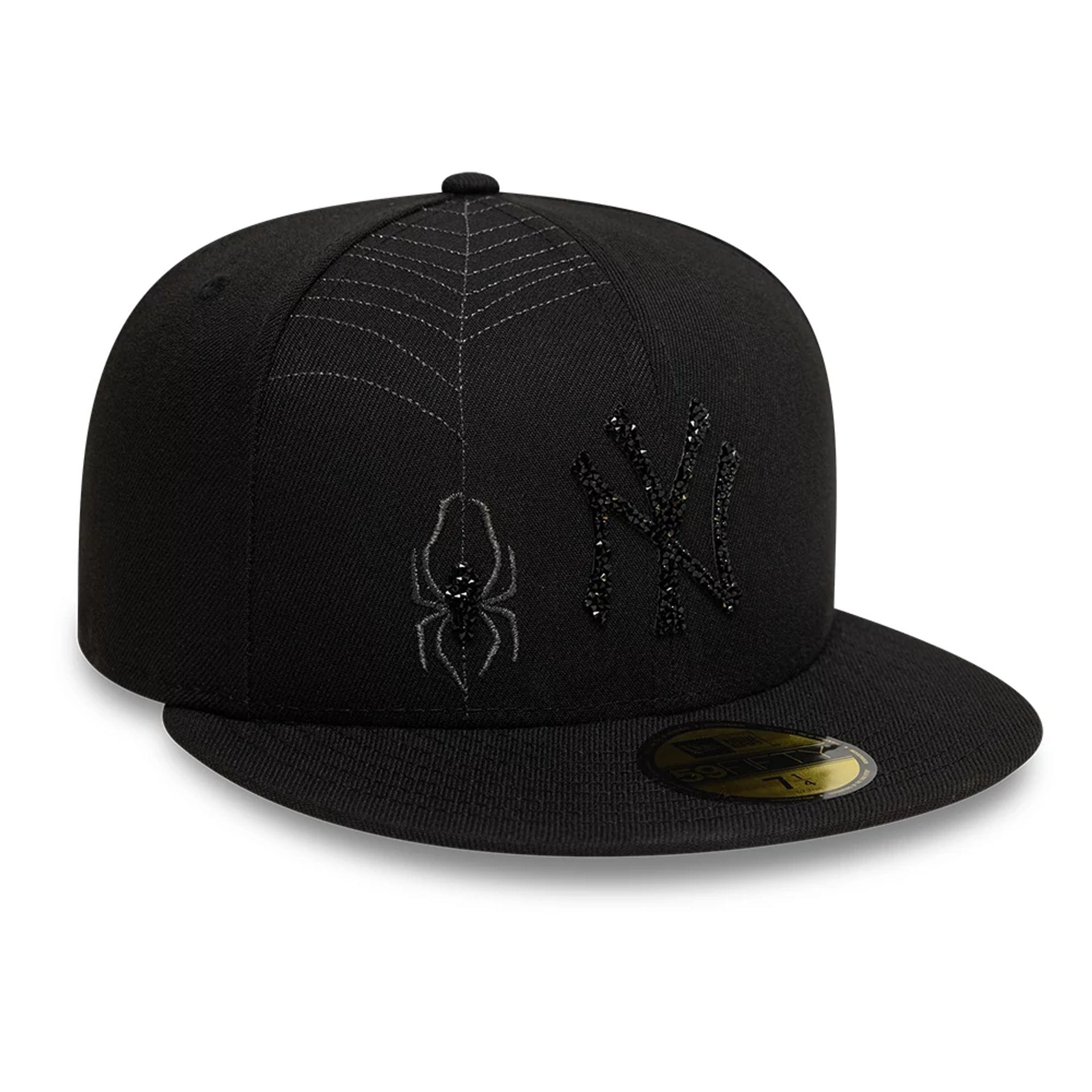 This is a New York Yankees MLB Spider Web Black 59FIFTY Fitted Cap 3