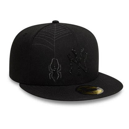 This is a New York Yankees MLB Spider Web Black 59FIFTY Fitted Cap 3