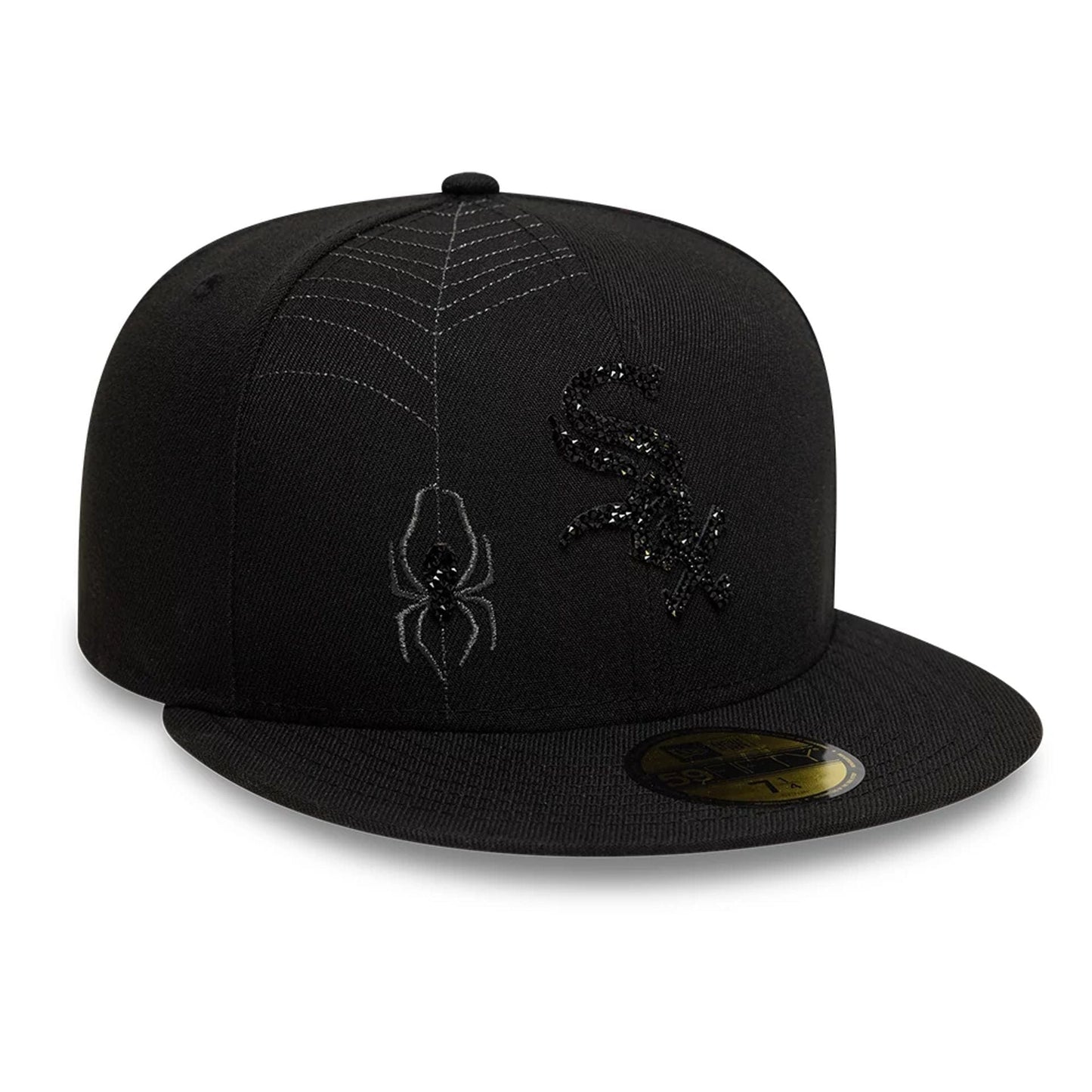 This is a Chicago White Sox MLB Spider Web Black 59FIFTY Fitted Cap 3