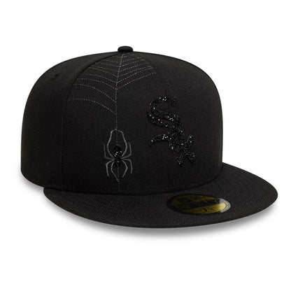 This is a Chicago White Sox MLB Spider Web Black 59FIFTY Fitted Cap 3
