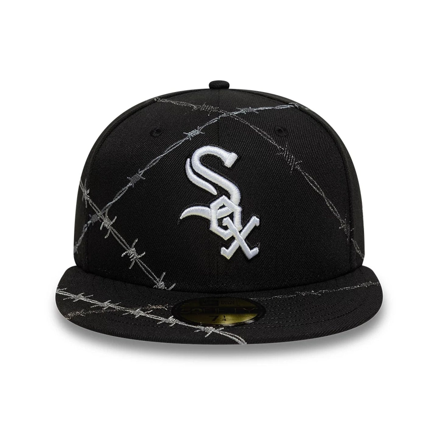 This is a Chicago White Sox MLB Wire Black 59FIFTY Fitted Cap 2