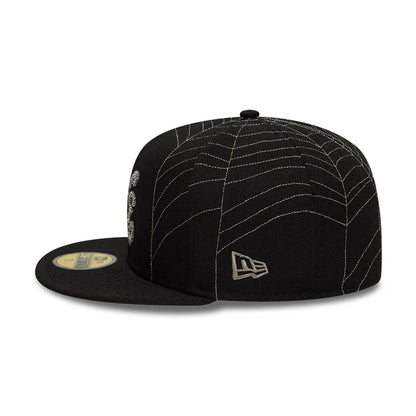 This is a  New Era Spider Web Black 59FIFTY Fitted Cap 5