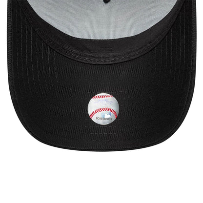 This is a New York Yankees MLB Bats Black 9FORTY E-Frame Adjustable Cap 7
