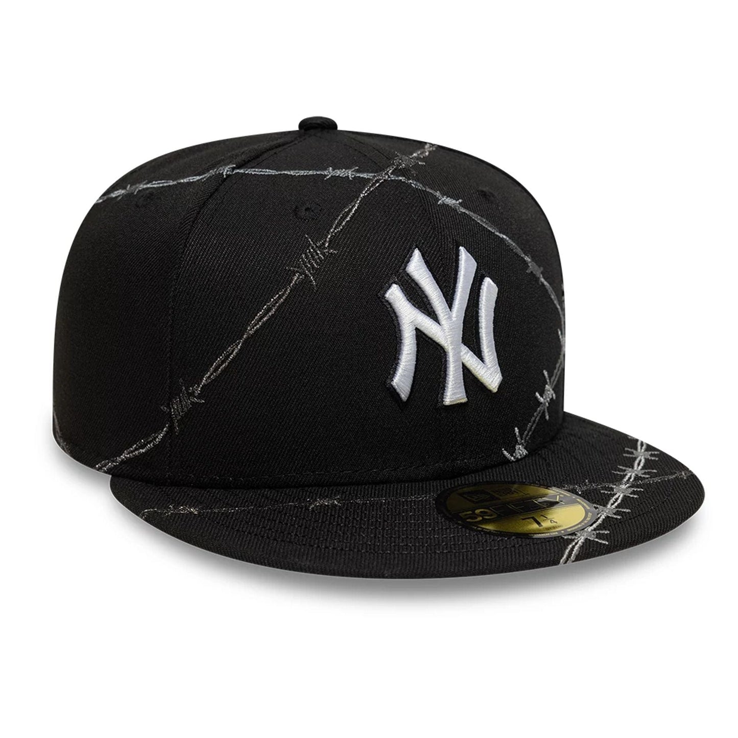 This is a New York Yankees MLB Wire Black 59FIFTY Fitted Cap 3