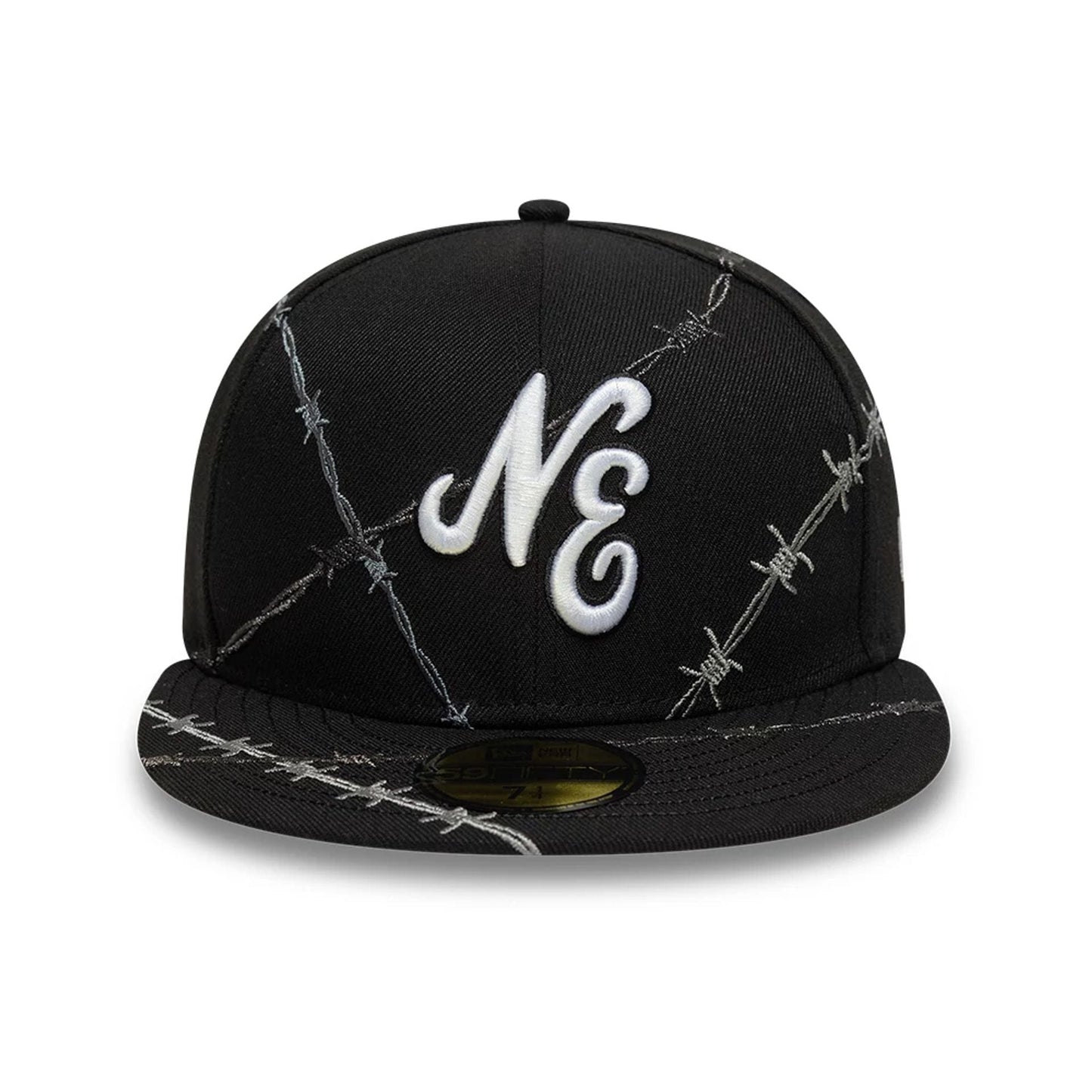 This is a  New Era Wire Black 59FIFTY Fitted Cap 2