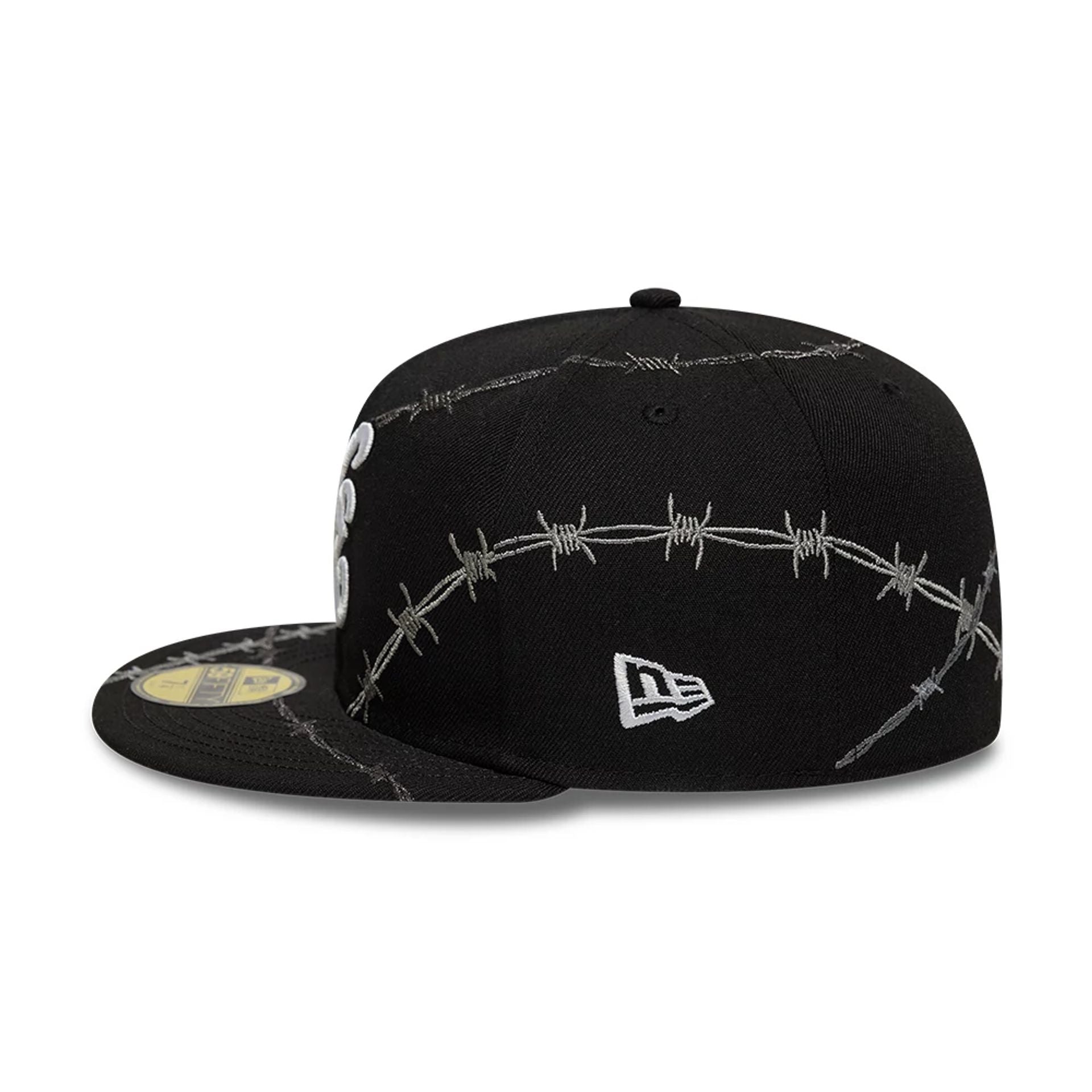 This is a  New Era Wire Black 59FIFTY Fitted Cap 4