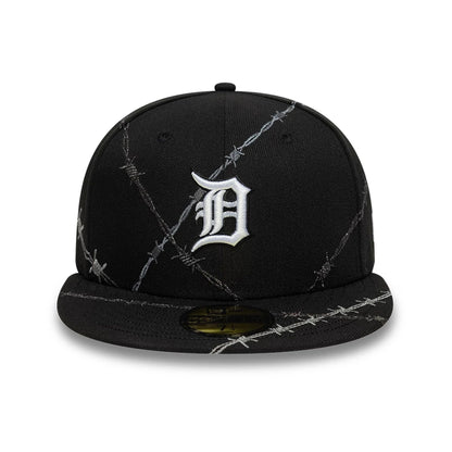 This is a Detroit Tigers MLB Wire Black 59FIFTY Fitted Cap 2