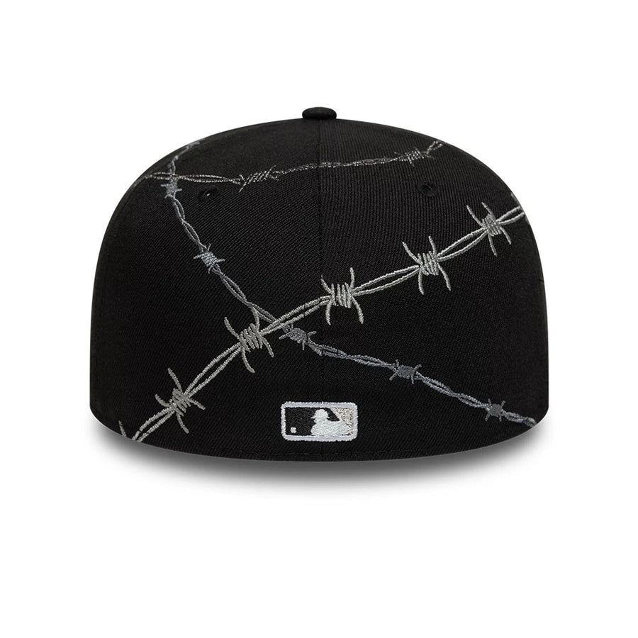 This is a Detroit Tigers MLB Wire Black 59FIFTY Fitted Cap 6