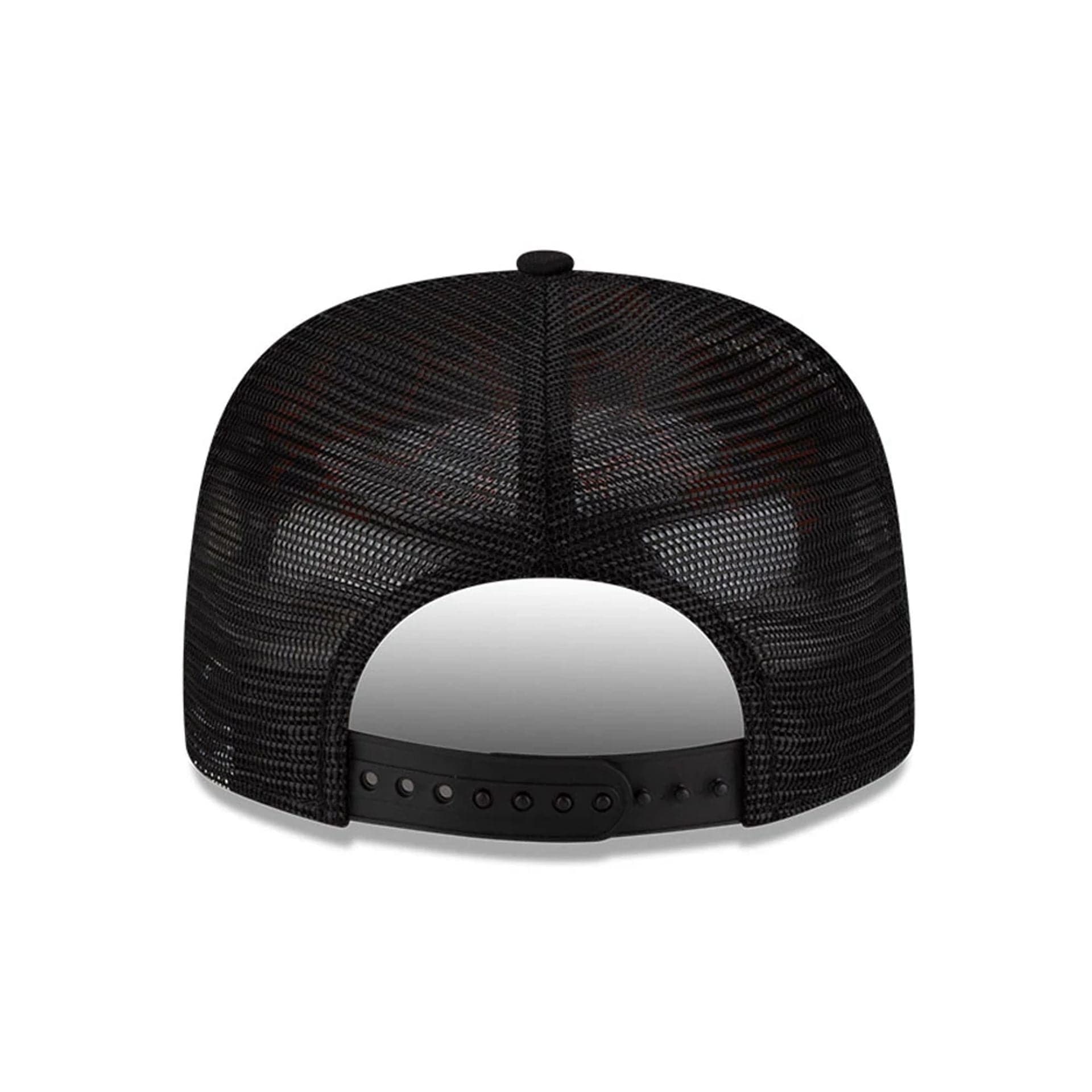 Pictured is this NBA X Alpha NBA All Star Game 9FIFTY A-Frame Trucker cap in white. 6