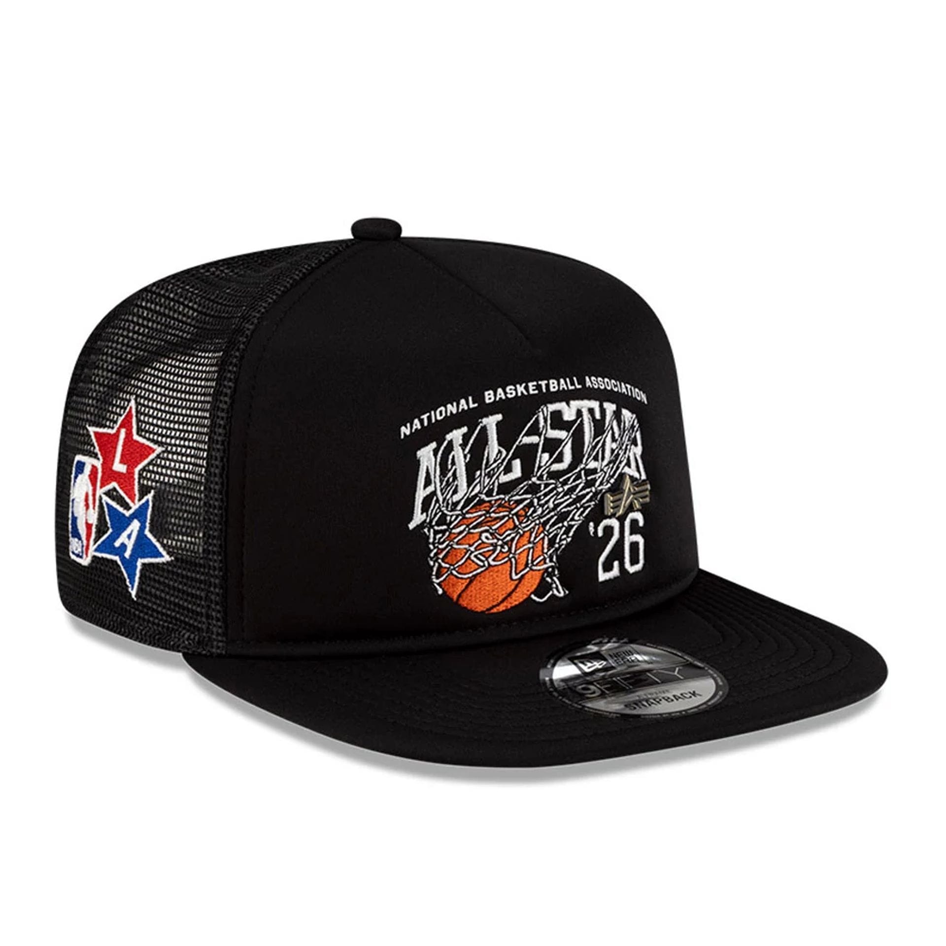 NBA at フィフティ Casquette 9FIFTY A-Frame Trucker NBA X Alpha NBA ASG Noir | NEC FR