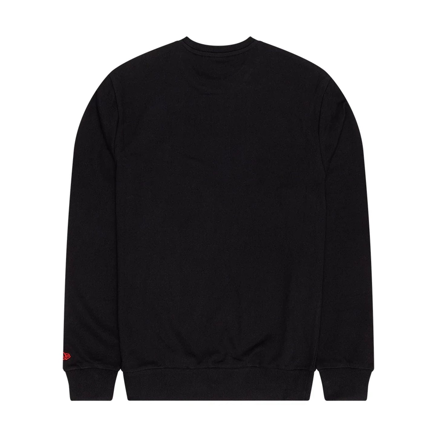 The Male model is wearing Chicago Bulls NBA Wordmark Black Crew Neck Sweater 2