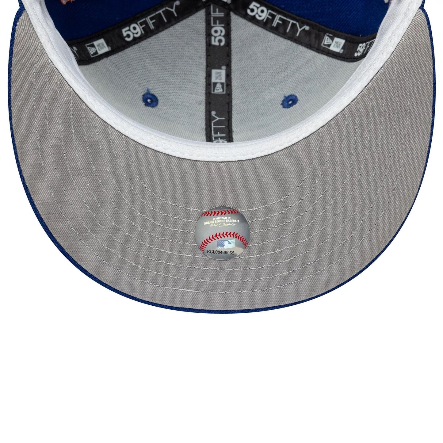 This is a New York Mets MLB Seasonal Blue 59FIFTY Fitted Cap 2