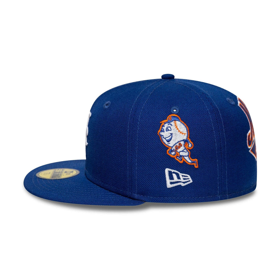 This is a New York Mets MLB Seasonal Blue 59FIFTY Fitted Cap 7
