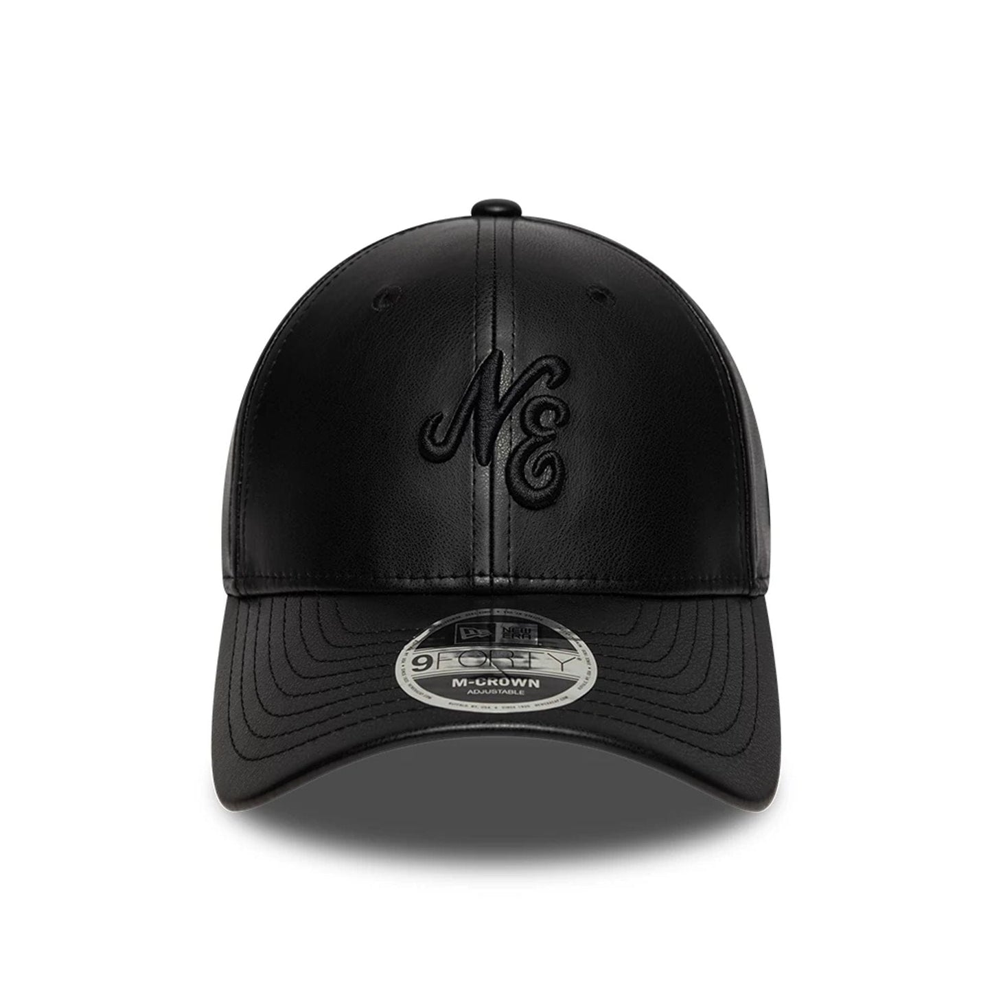 This is a  New Era PU Black 9FORTY M-Crown Adjustable Cap 2